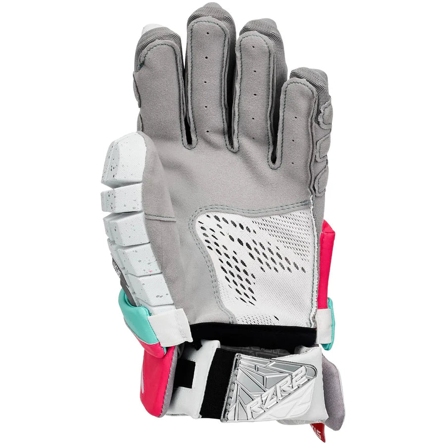 STX Surgeon RZR2 South Beach Silver Lacrosse Gloves