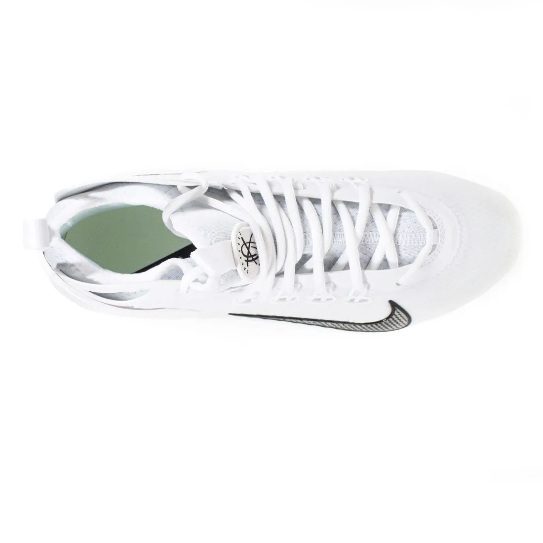 Nike Huarache 9 Elite Mid Lacrosse Cleats White/Black