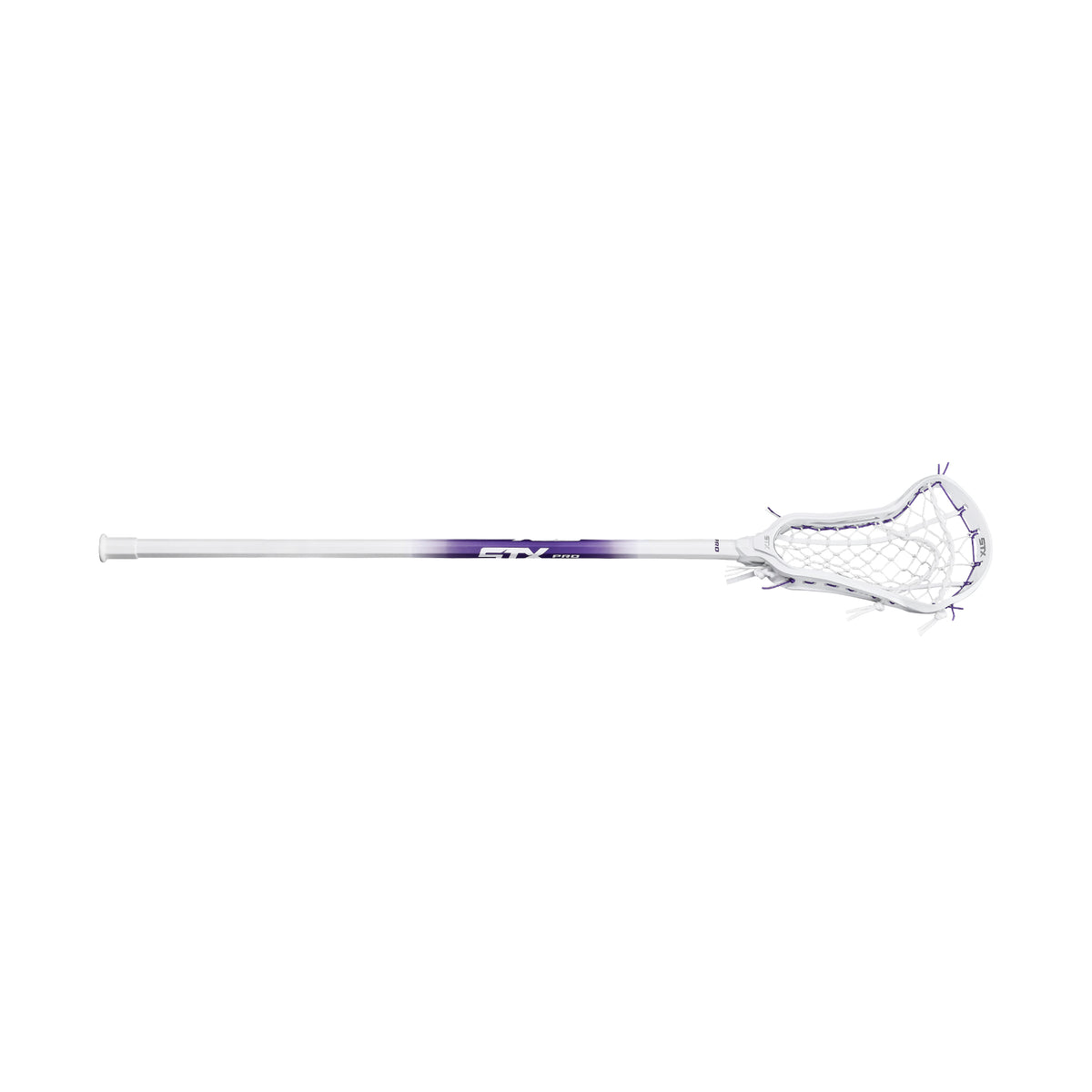 Limited Edition White/Purple STX Aria Pro-M Complete Women's Lacrosse Stick