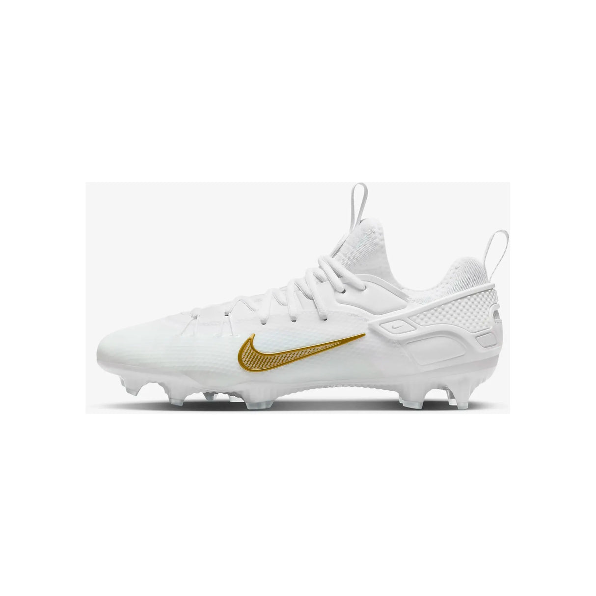 Nike Huarache 9 Elite Low Lacrosse Cleats White/Vivid Gold