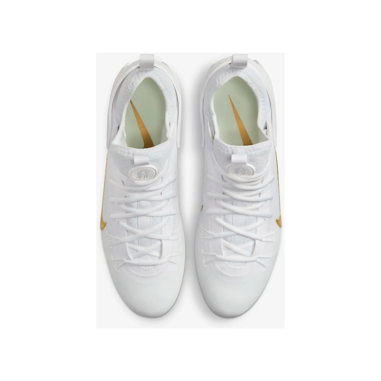 Nike Huarache 9 Elite Low Lacrosse Cleats White/Vivid Gold