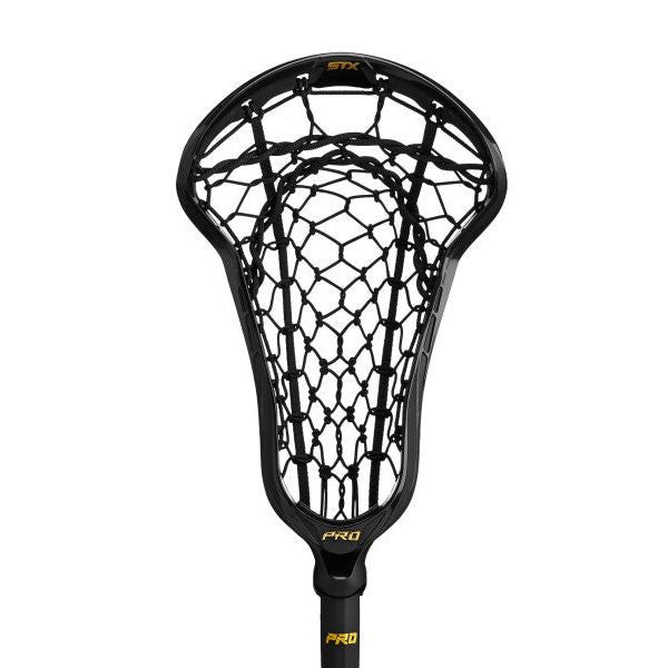 STX Exult Pro Lock Pocket 2.0 10 Degree Women's Lacrosse Black Head Black Pocket