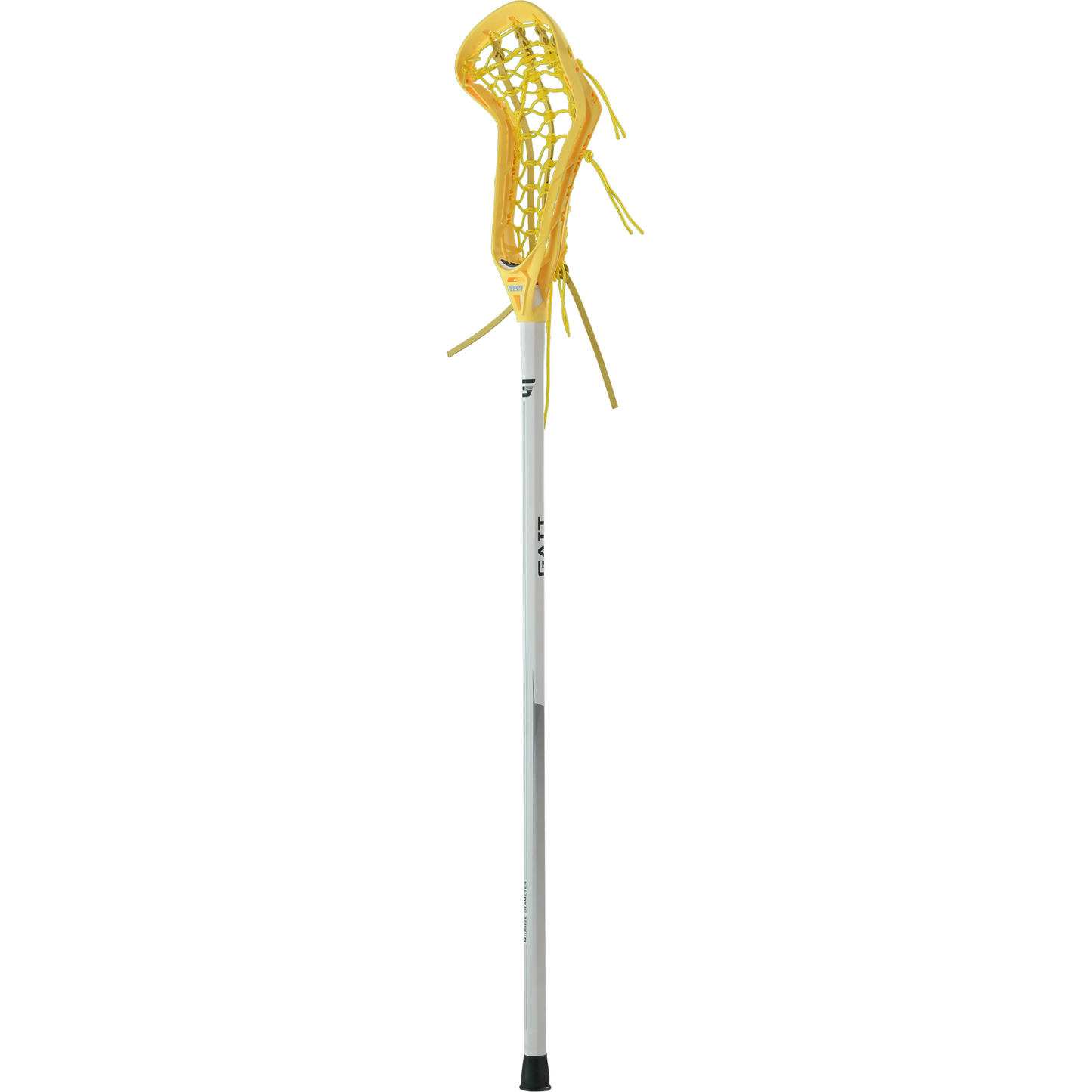 Gait Whip Complete Women's Lacrosse Stick Rail Elite Pocket Yellow Head, White Handle