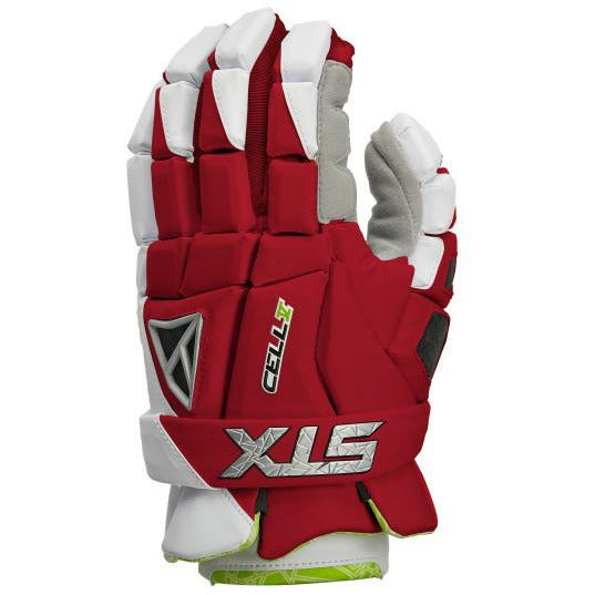 STX Cell 5 Lacrosse Gloves Red