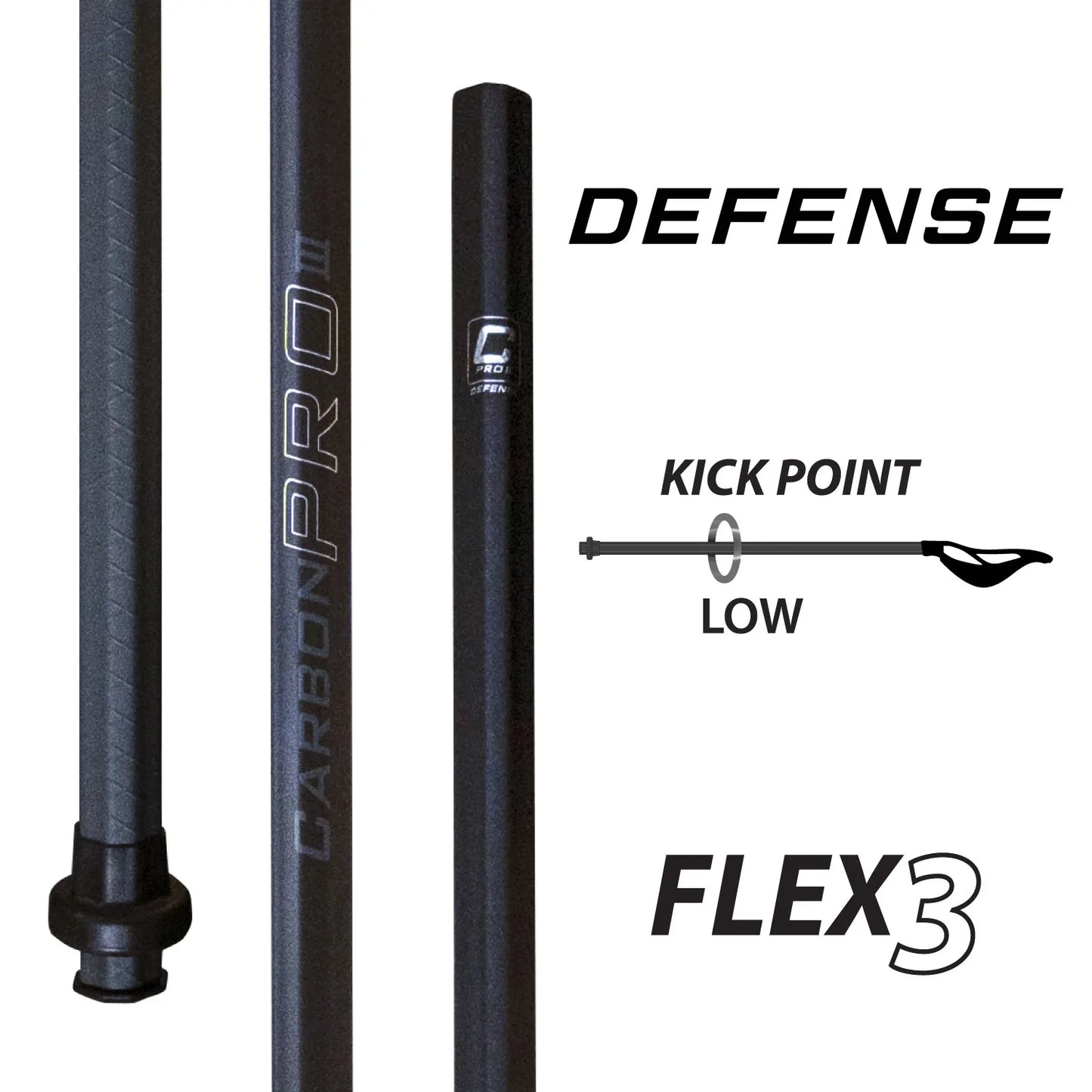 ECD Carbon Pro 3.0 Composite Defense Lacrosse Shaft