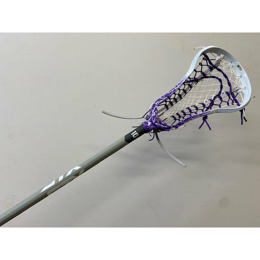 Custom Purple Dyed STX Exult Pro Women's Lacrosse Stick with Comp 10 Handle and Crux 2.0 Mesh