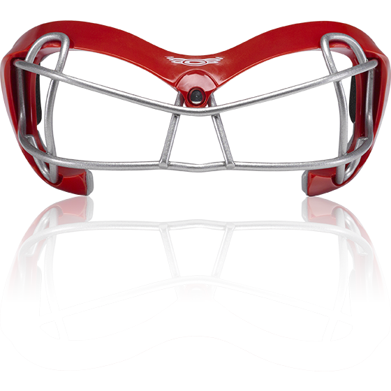 Cascade Poly Arc Women's Lacrosse Eye Mask Goggles Red