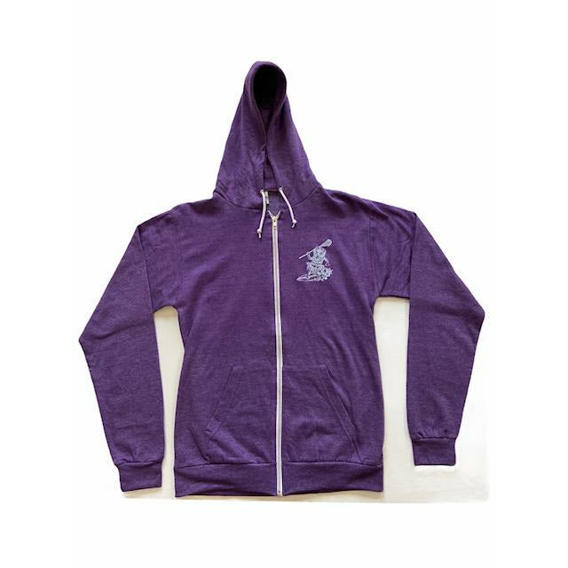 Women's Hawaii Zip Up Hoodie Violet front