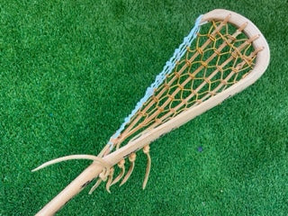 Haudenosaunee Signed Wooden Lacrosse Stick