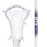 Limited Edition White/Purple STX Aria Pro-M Complete Women's Lacrosse Stick