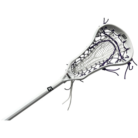 Gait Whip 2 Complete Women's Lacrosse Stick with Armour Mesh Valkyrie Pocket White/Purple