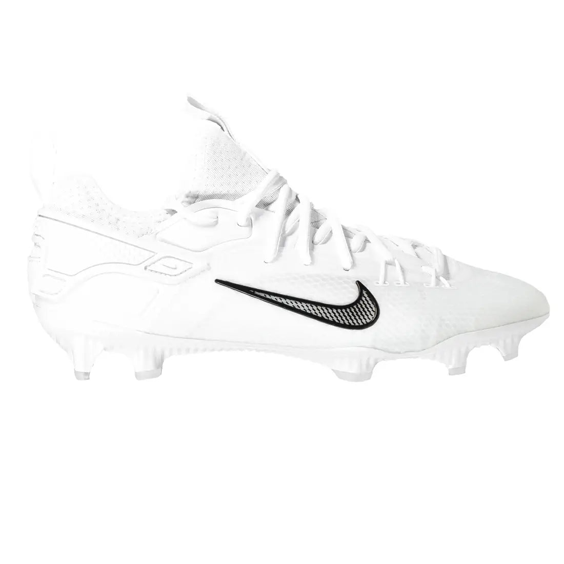 Nike Huarache 9 Elite Low Lacrosse Cleats White Black Northern Soul Sportswear