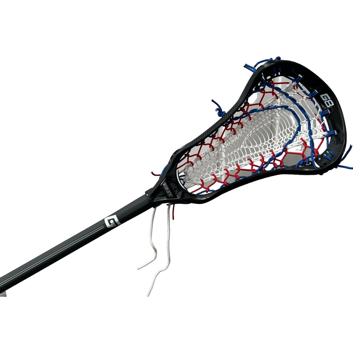 Gait Whip 2 Complete Women's Lacrosse Stick with Armour Mesh Valkyrie Pocket Black/Red/Royal