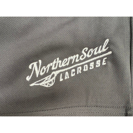 Northern Soul Lacrosse Pocketed Tech Shorts Charcoal