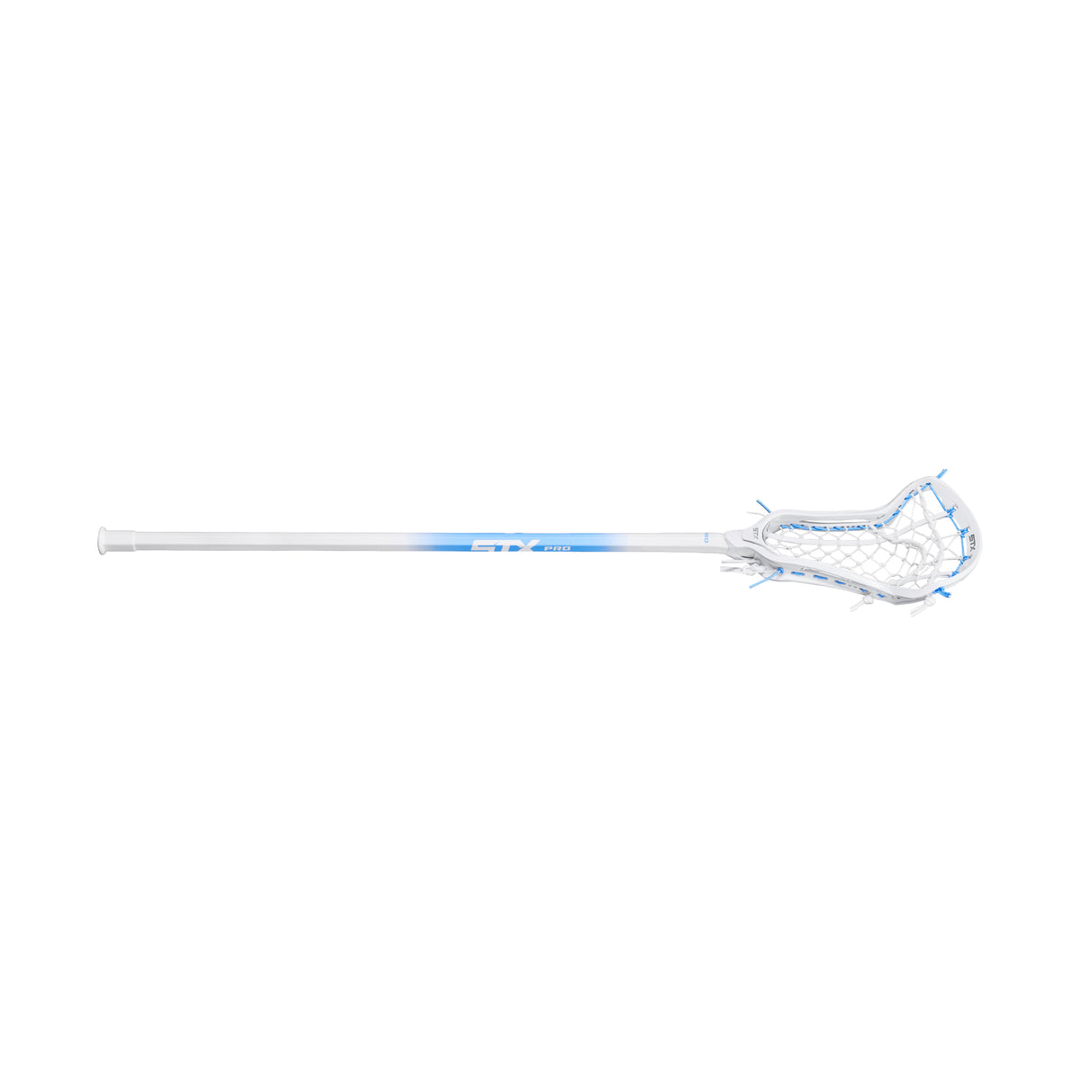 Limited Edition White/Light Blue STX Aria Pro-M Complete Women's Lacrosse Stick