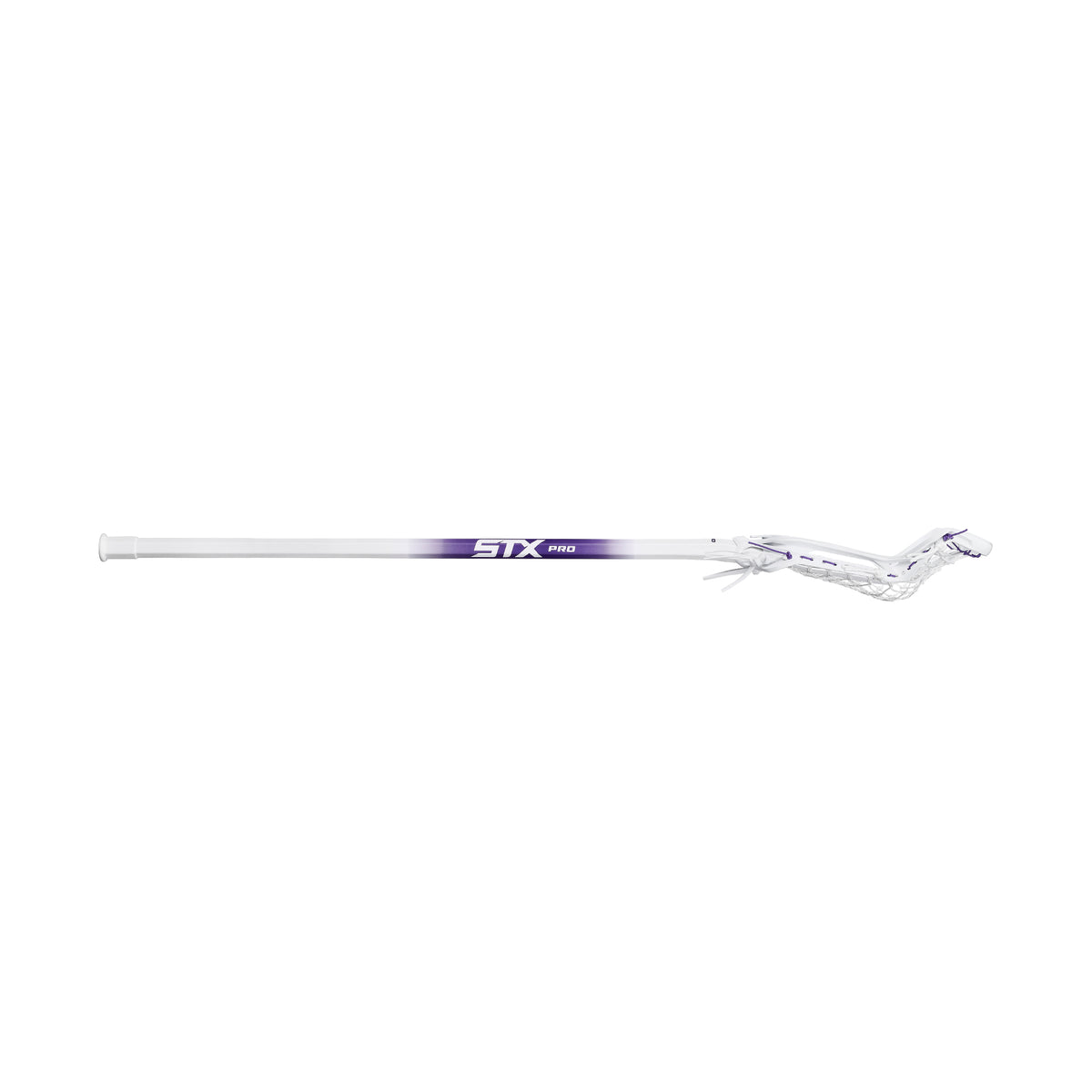 Limited Edition White/Purple STX Aria Pro-M Complete Women's Lacrosse Stick