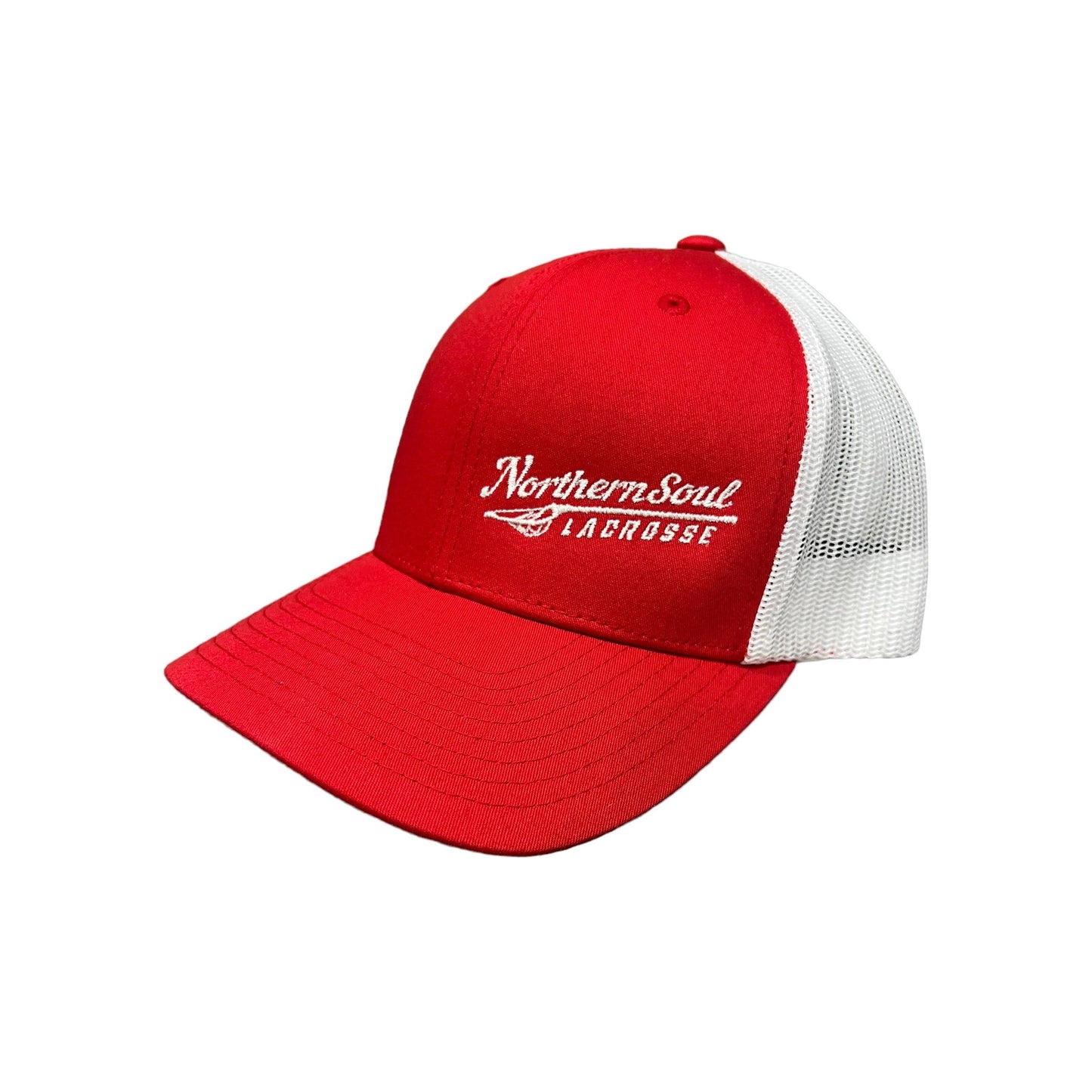 Northern Soul Lacrosse Trucker Hat Red