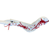 Custom Strung Gait Apex Complete Women's Lacrosse Stick with Armor Mesh Valkyrie Pocket White/Red