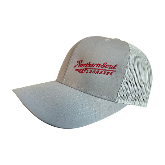 Northern Soul Lacrosse Trucker Hat Grey
