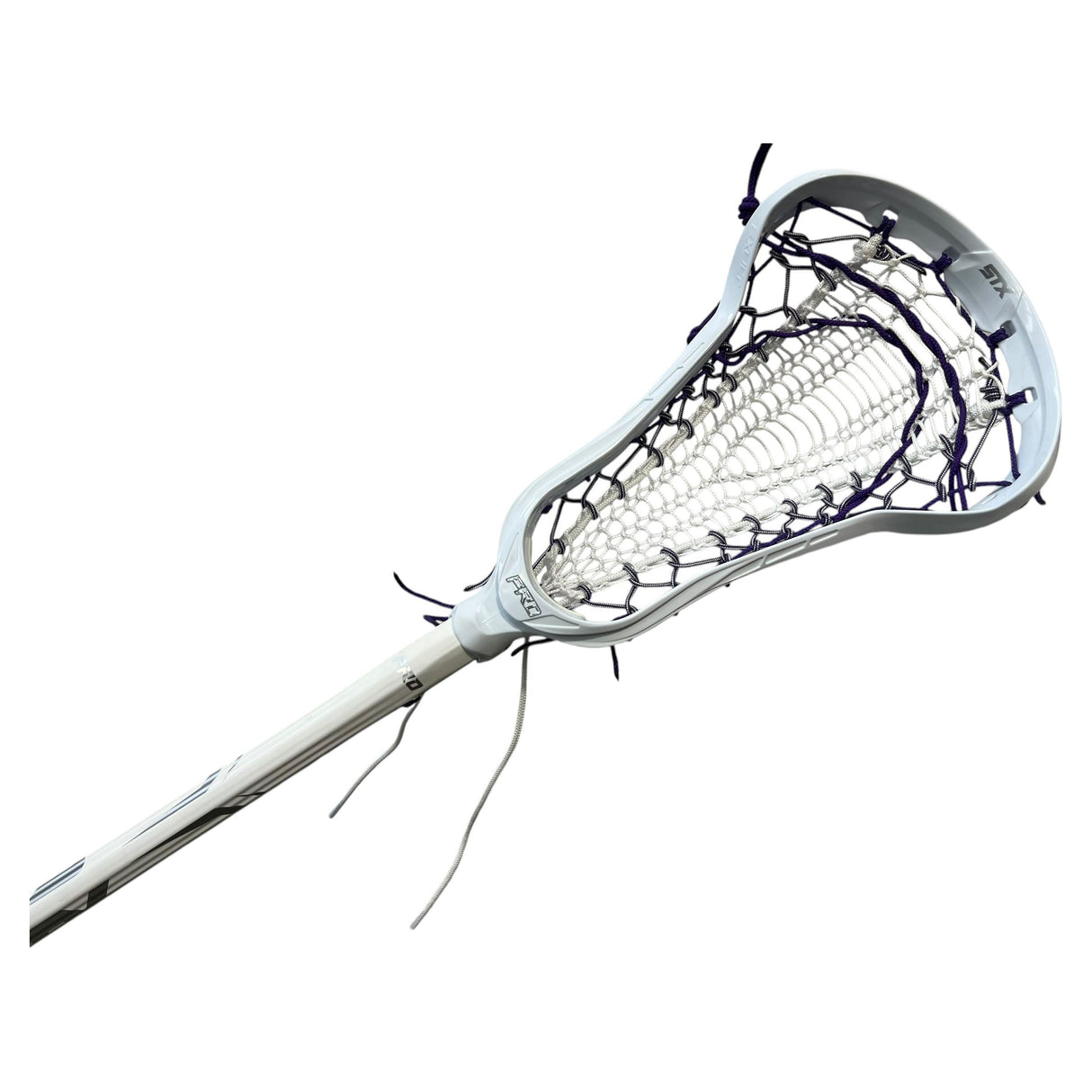 STX Exult Pro Elite Complete Women's Lacrosse Stick with Valkyrie Pocket White/Purple