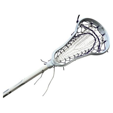 STX Exult Pro Elite Complete Women's Lacrosse Stick with Valkyrie Pocket White/Purple