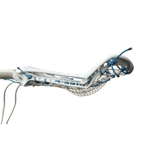 STX Exult Pro Complete Women's Lacrosse Stick with Valkyrie Pocket White/Carolina