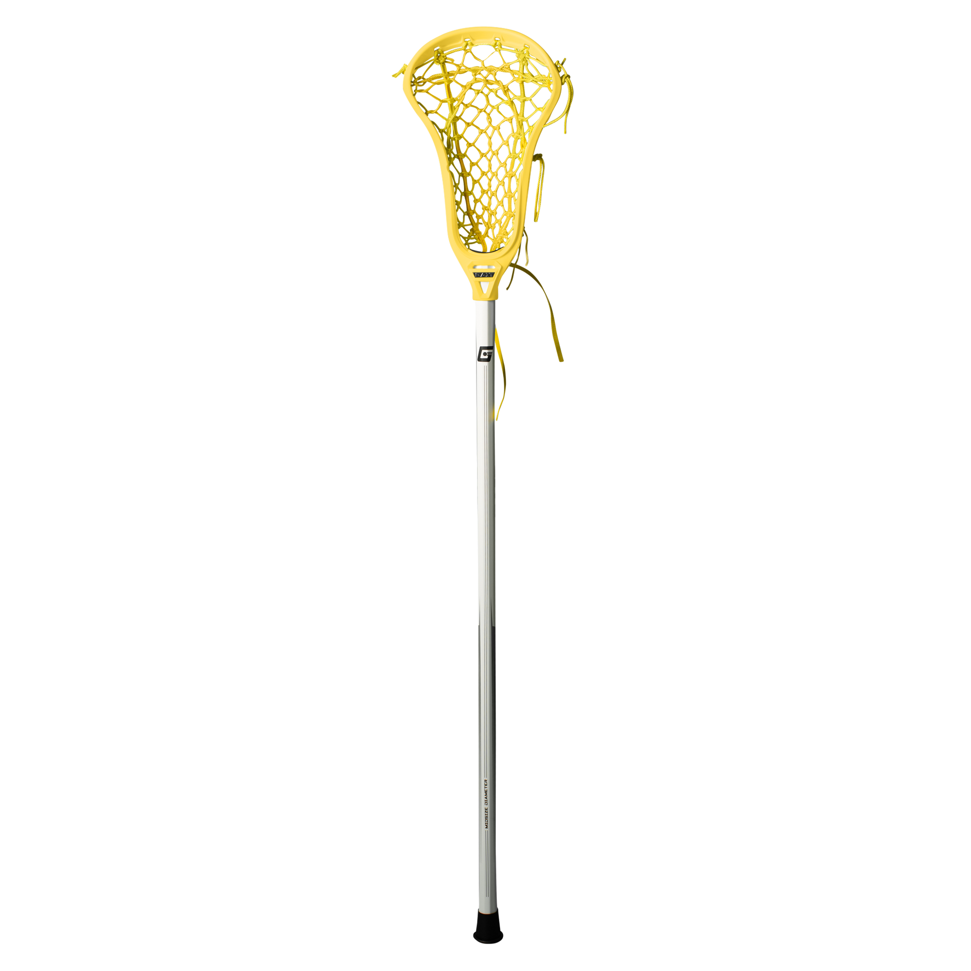 Gait Air 2 Women's Lacrosse Head with Flex Mesh Yellow/Yellow on White handle