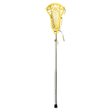 Gait Air 2 Women's Lacrosse Head with Flex Mesh Yellow/Yellow on White handle