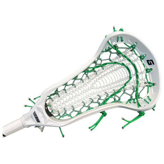 Gait Whip 2 Complete Women's Lacrosse Stick with Armour Mesh Valkyrie Pocket White/Green