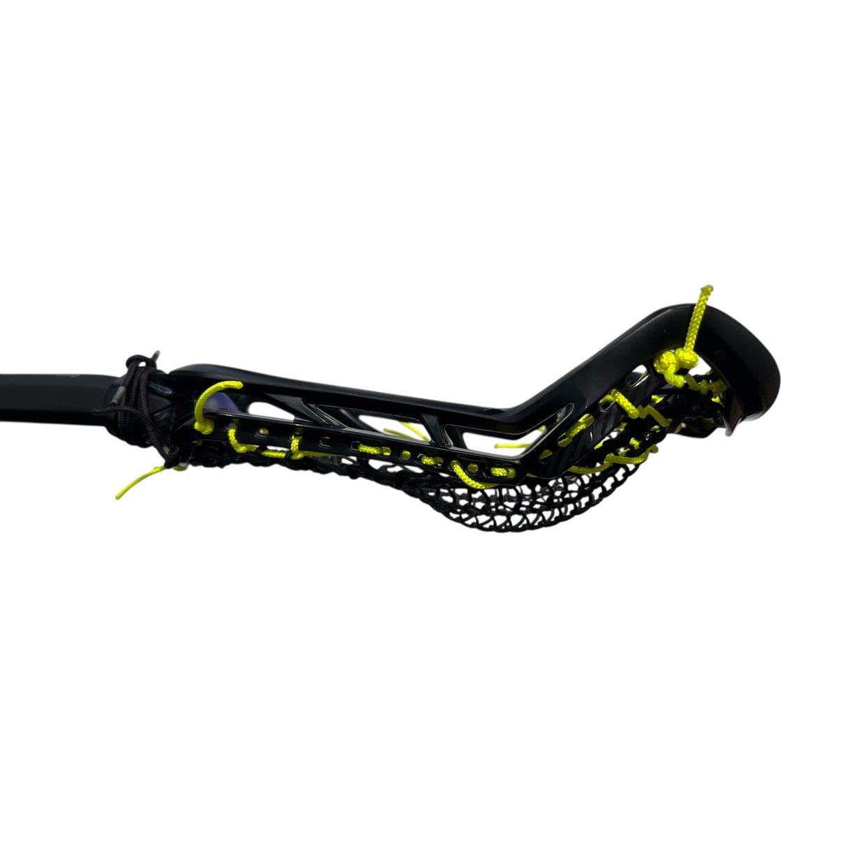 Custom Nike Victory Elite Women's Lacrosse Stick with Valkyrie Pocket Black/Volt