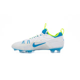 Nike Huarache 9 Elite Low Lacrosse Cleats White/Vivid Blue/Volt