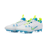 Nike Huarache 9 Elite Low Lacrosse Cleats White/Vivid Blue/Volt