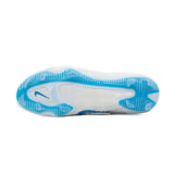 Nike Huarache 9 Elite Mid Lacrosse Cleats White/Vivid Blue/Volt