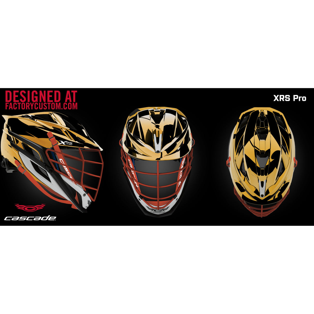 Cascade XRS Pro Lacrosse Helmet - Custom Design