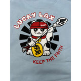 Lucky Lax Cat Sweatshirt Sky Blue