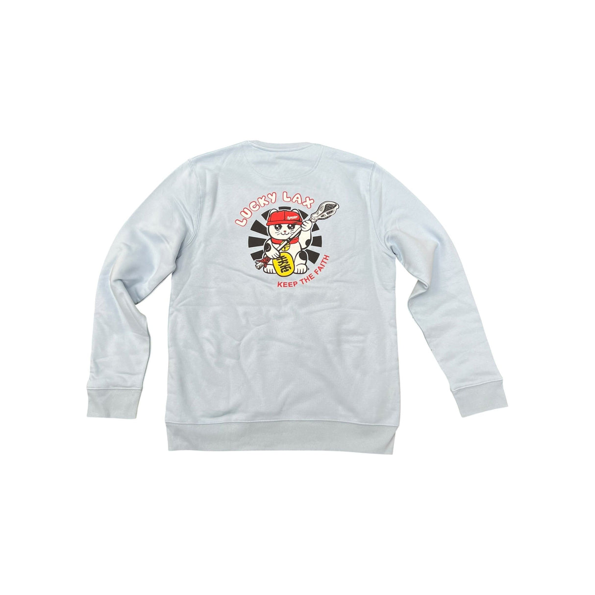 Lucky Lax Cat Sweatshirt Sky Blue
