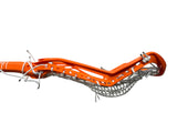 STX Aria Pro Elite Complete Women's Lacrosse Stick with Valkyrie Pocket Orange