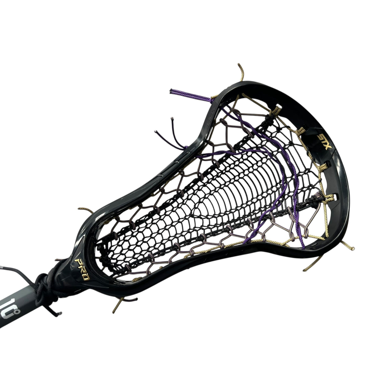 STX Exult Pro Complete Women's Lacrosse Stick with Valkyrie Pocket Black/Purple