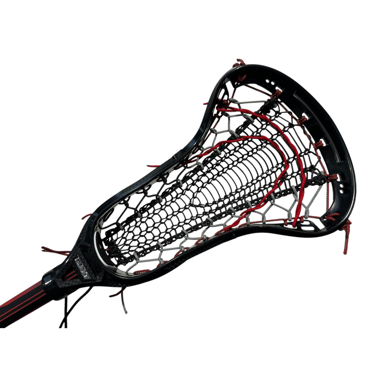 Custom Gait Apex 2 Women's Lacrosse Stick with Valkyrie Pocket Black/Red/Grey