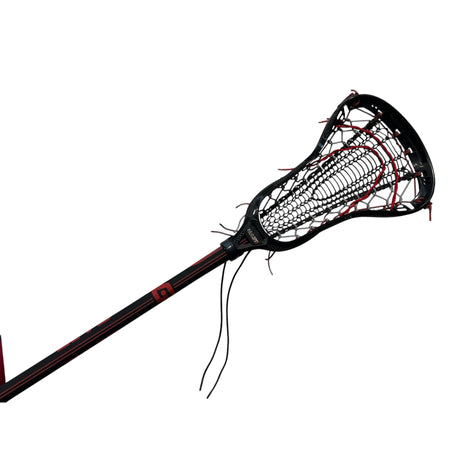 Custom Gait Apex 2 Women's Lacrosse Stick with Valkyrie Pocket Black/Red/Grey