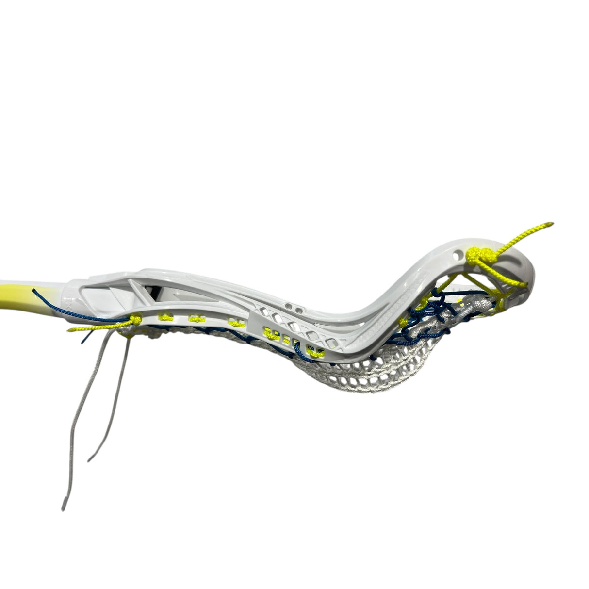 Custom Gait Apex 2 Women's Lacrosse Stick with Valkyrie Pocket White/Volt/Royal