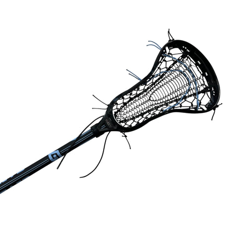 Custom Gait Apex 2 Women's Lacrosse Stick with Valkyrie Pocket Black/Carolina Blue
