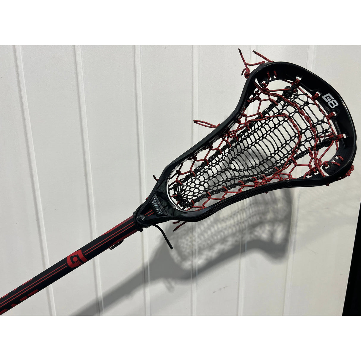 Gait Whip 2 Complete Women's Lacrosse Stick with Armour Mesh Valkyrie Pocket Black/Red/Grey