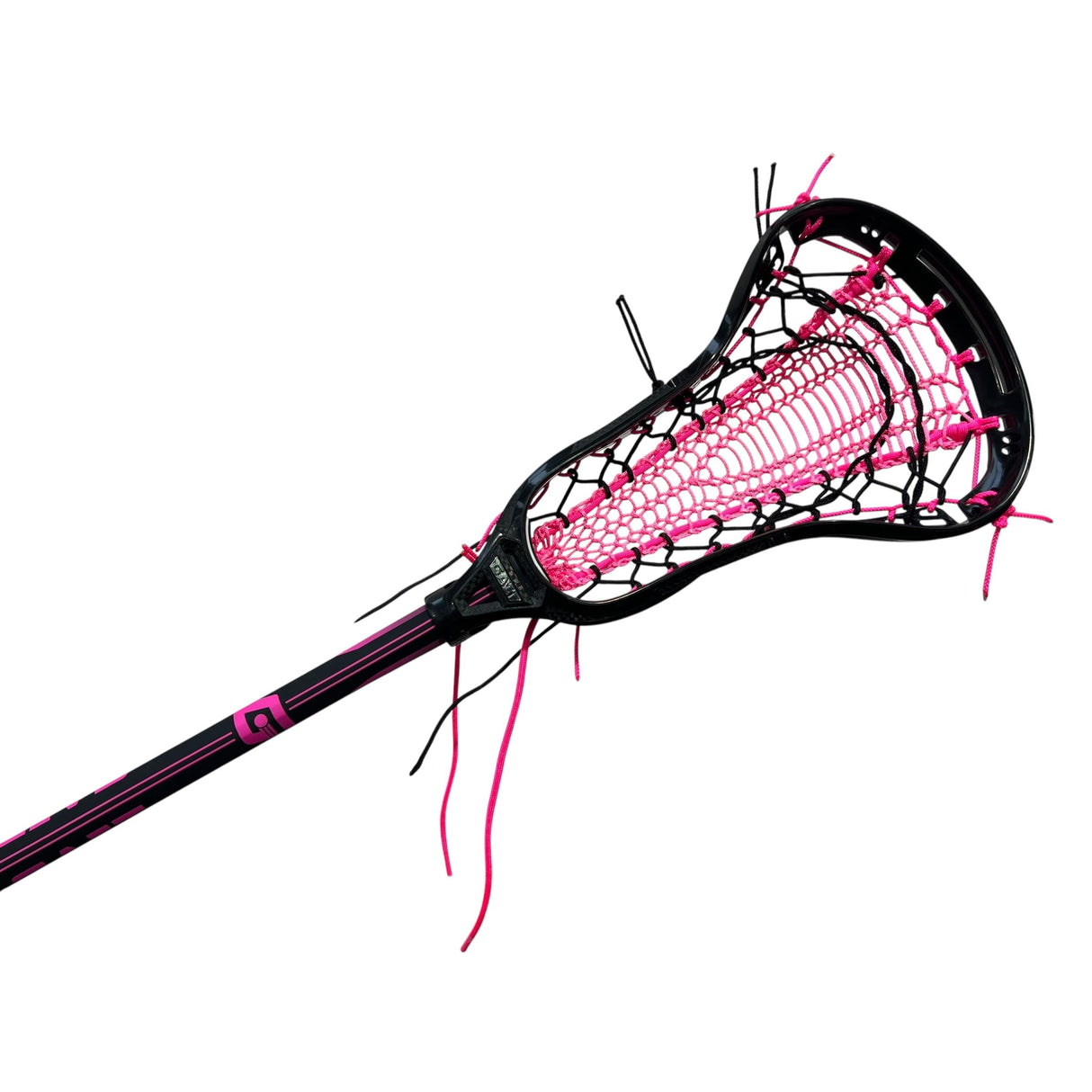 Custom Gait Apex 2 Women's Lacrosse Stick with Valkyrie Pocket Black/Neon Pink