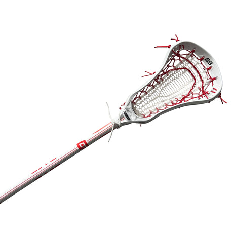 Gait Whip 2 Complete Women's Lacrosse Stick with Armour Mesh Valkyrie Pocket Red/White
