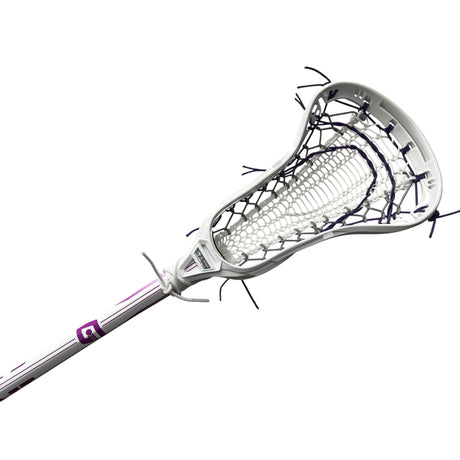 Custom Gait Apex 2 Women's Lacrosse Stick with Valkyrie Pocket White/Purple/Grey