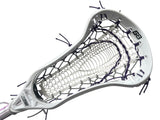 Gait Whip 2 Complete Women's Lacrosse Stick with Armour Mesh Valkyrie Pocket White/Grey/Purple