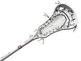 Gait Whip 2 Complete Women's Lacrosse Stick with Armour Mesh Valkyrie Pocket White/Grey/Purple