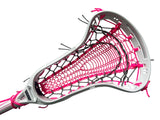 Custom Gait Apex 2 Women's Lacrosse Stick with Valkyrie Pocket White/Grey/Neon Pink