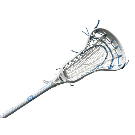 Custom Gait Apex 2 Women's Lacrosse Stick with Valkyrie Pocket White/Carolina Blue